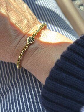 New! Mahjong Joker Gold Filled Bracelet